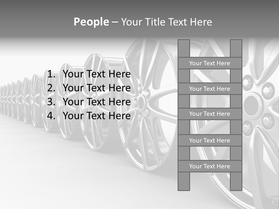 Silver Drive Fiber PowerPoint Template