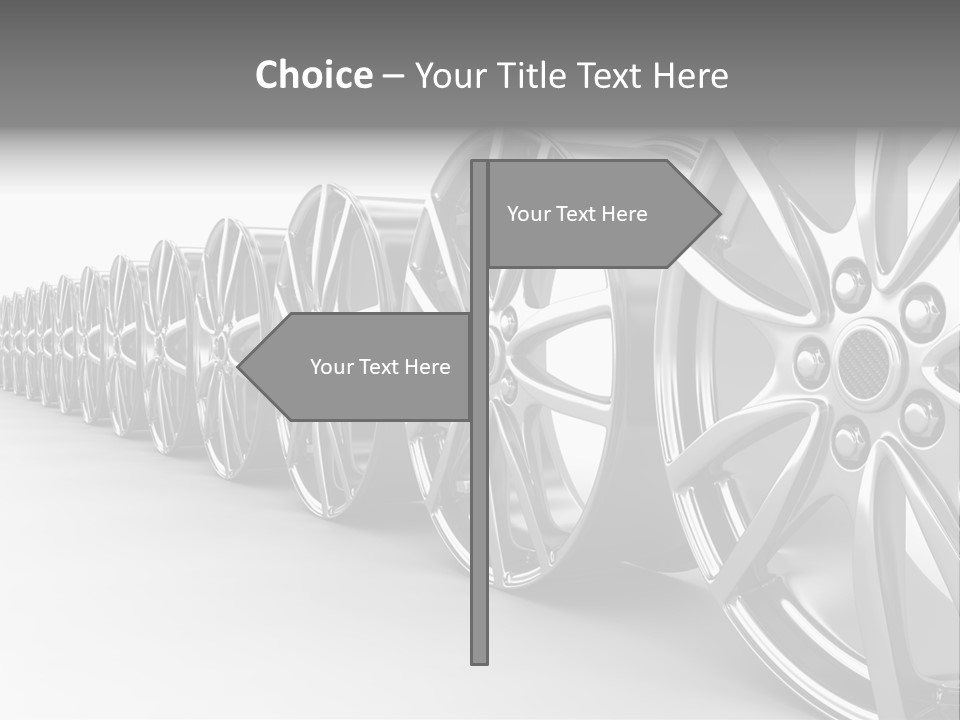 Silver Drive Fiber PowerPoint Template