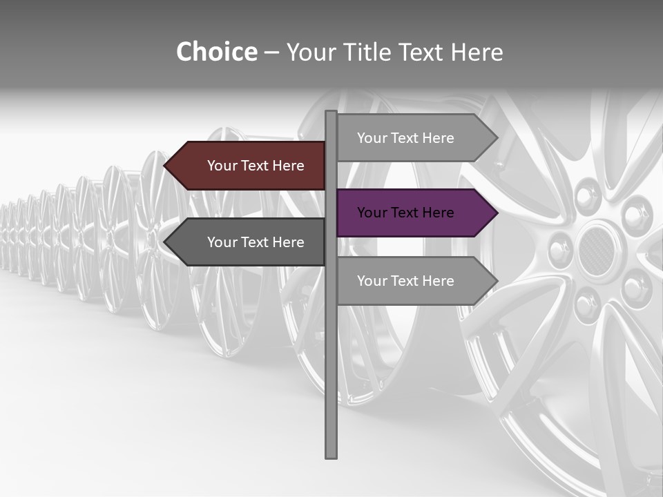 Silver Drive Fiber PowerPoint Template