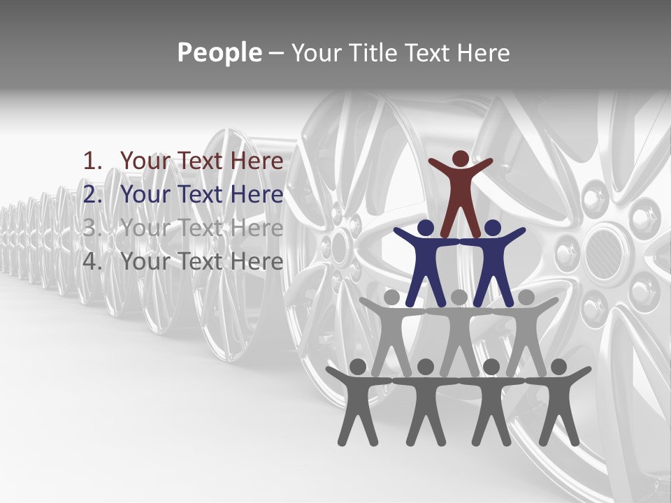 Silver Drive Fiber PowerPoint Template