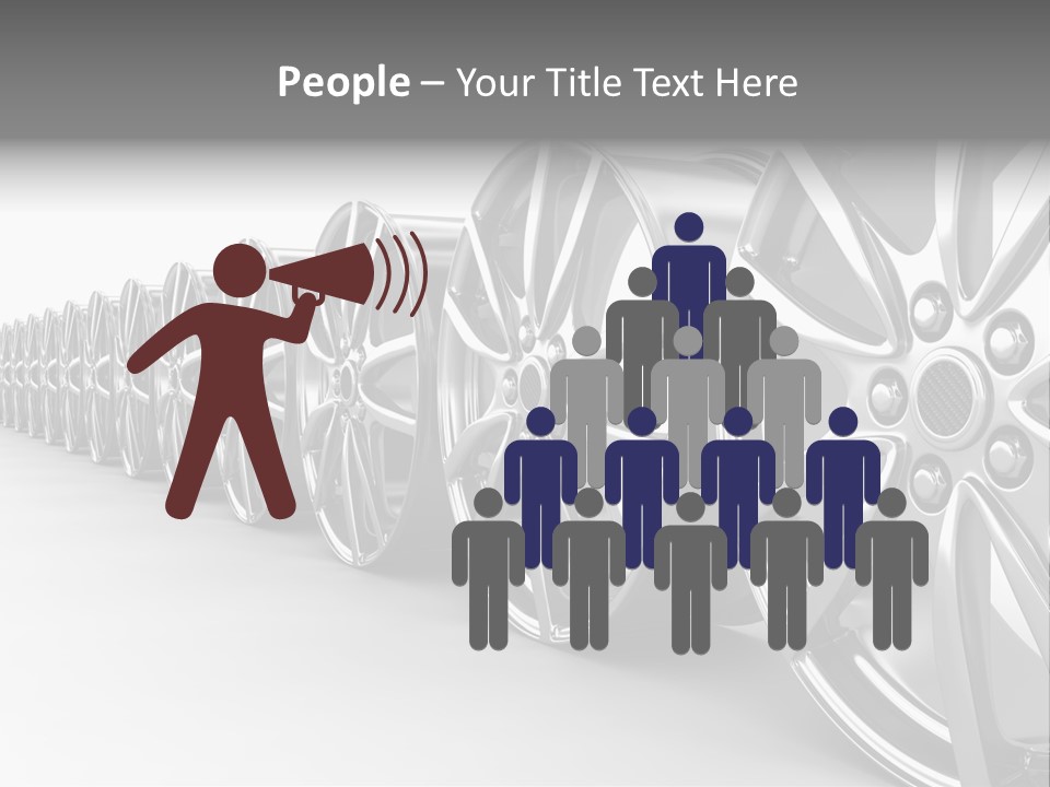 Silver Drive Fiber PowerPoint Template