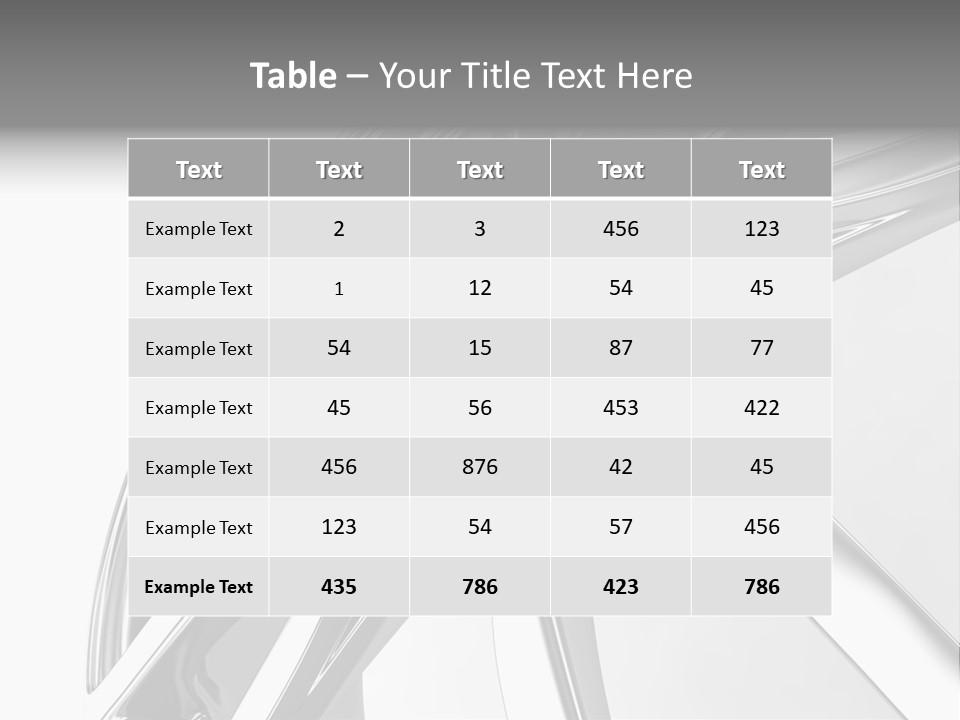 View Sports Isolated PowerPoint Template