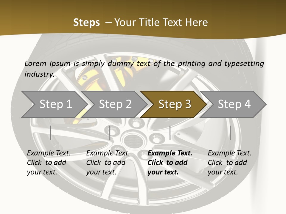 Sport Wheel Repair PowerPoint Template