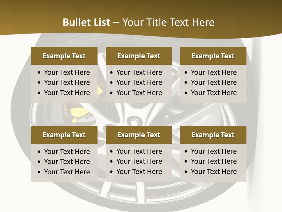 Sport Wheel Repair PowerPoint Template