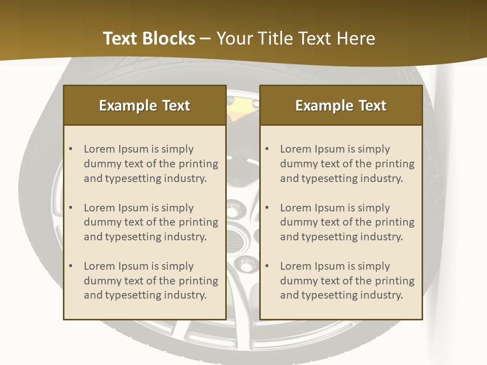 Sport Wheel Repair PowerPoint Template