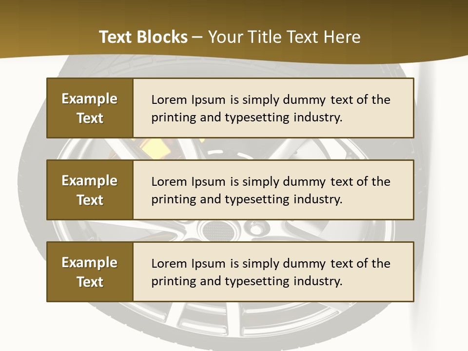 Sport Wheel Repair PowerPoint Template
