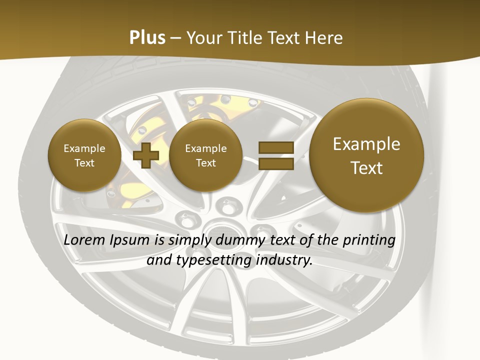 Sport Wheel Repair PowerPoint Template