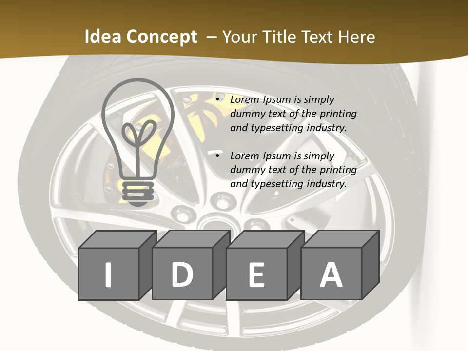 Sport Wheel Repair PowerPoint Template