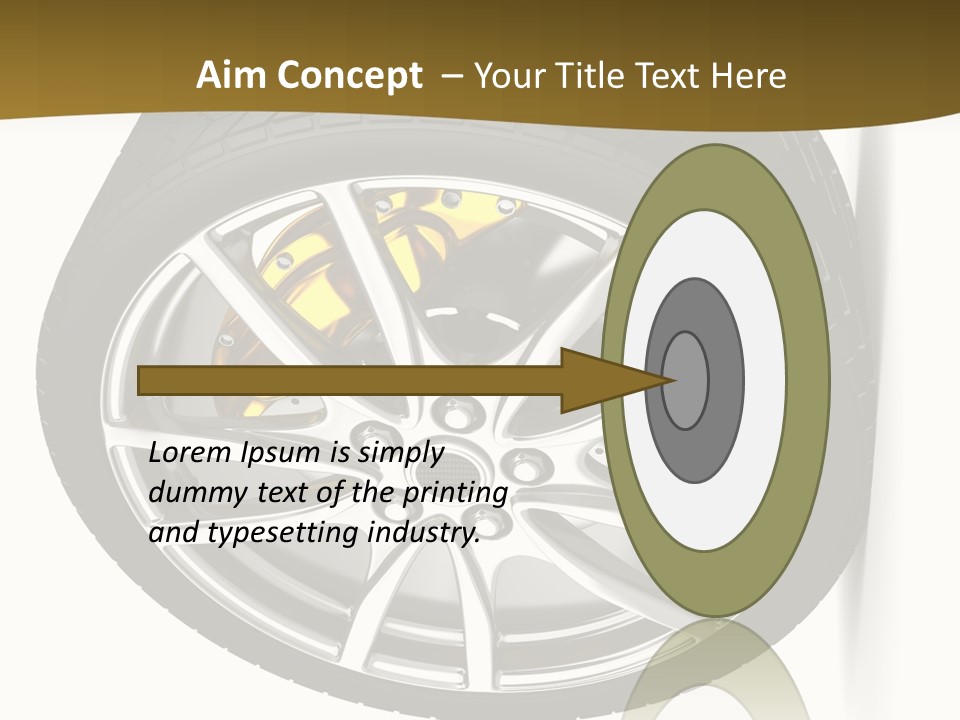 Sport Wheel Repair PowerPoint Template