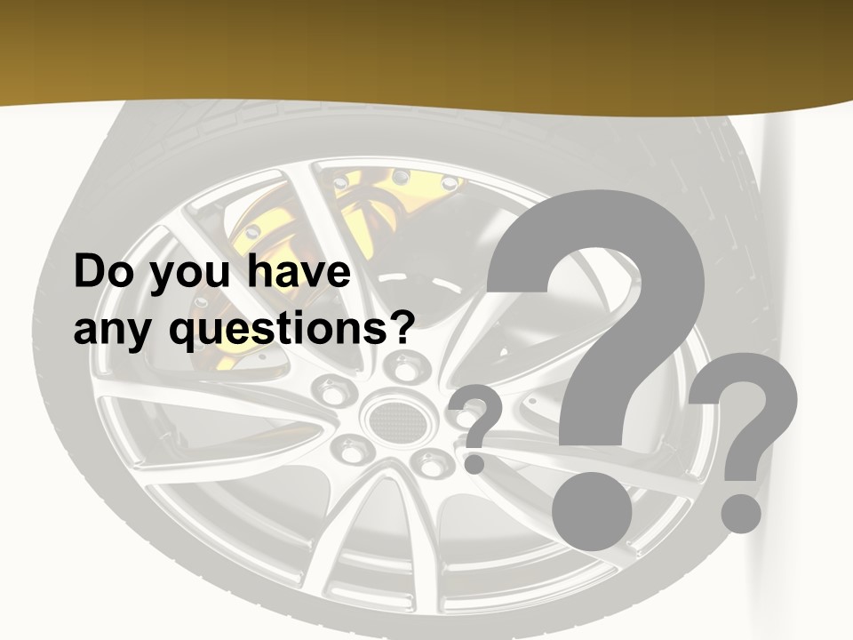 Sport Wheel Repair PowerPoint Template