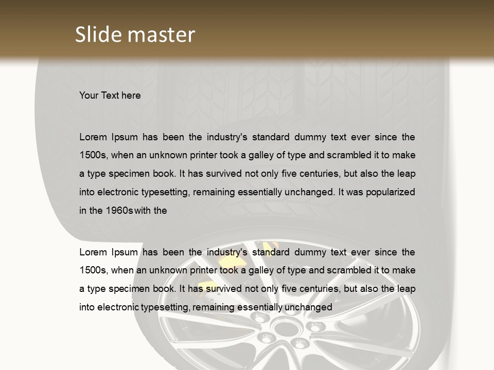 Rim White Isolated PowerPoint Template