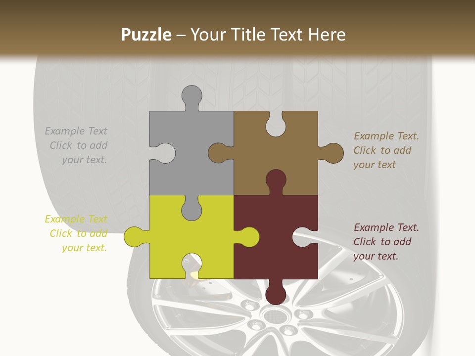 Rim White Isolated PowerPoint Template