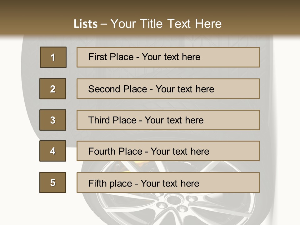 Rim White Isolated PowerPoint Template