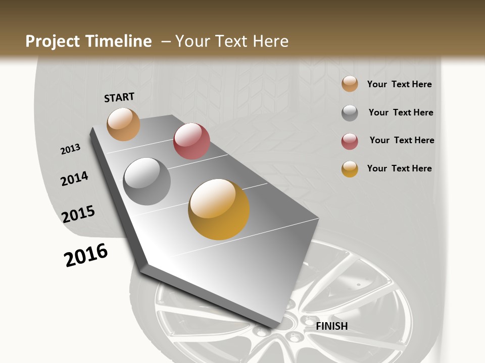 Rim White Isolated PowerPoint Template