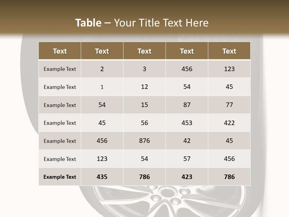 Rim White Isolated PowerPoint Template