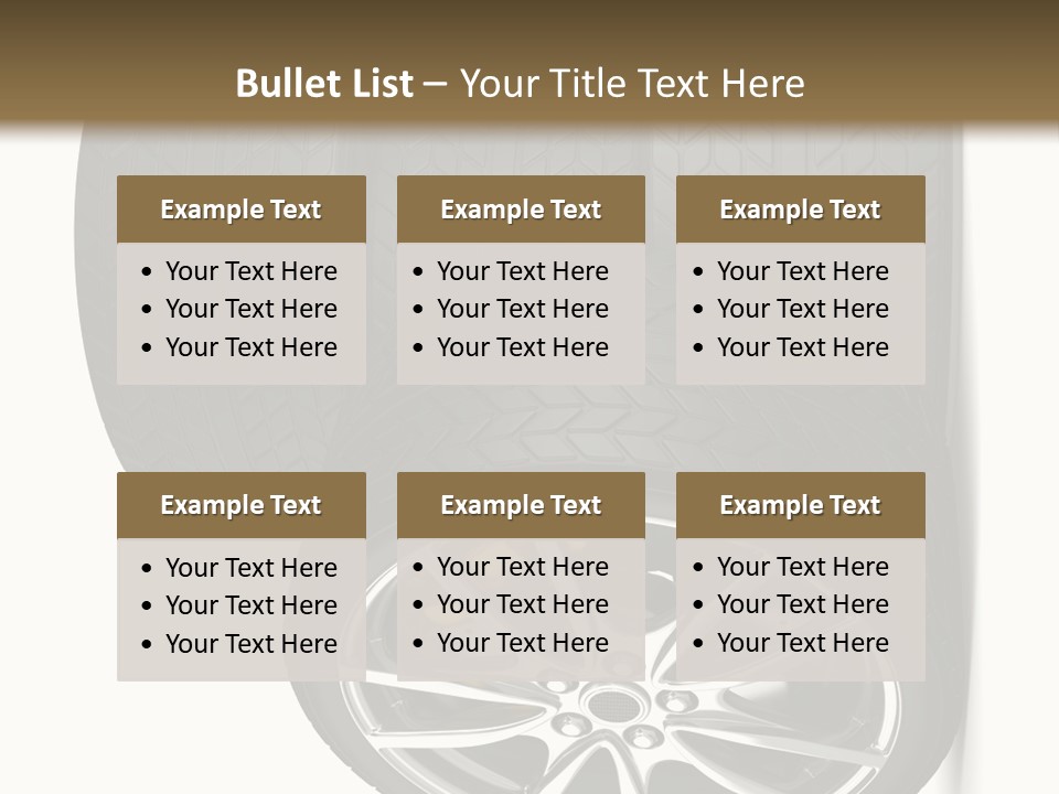 Rim White Isolated PowerPoint Template