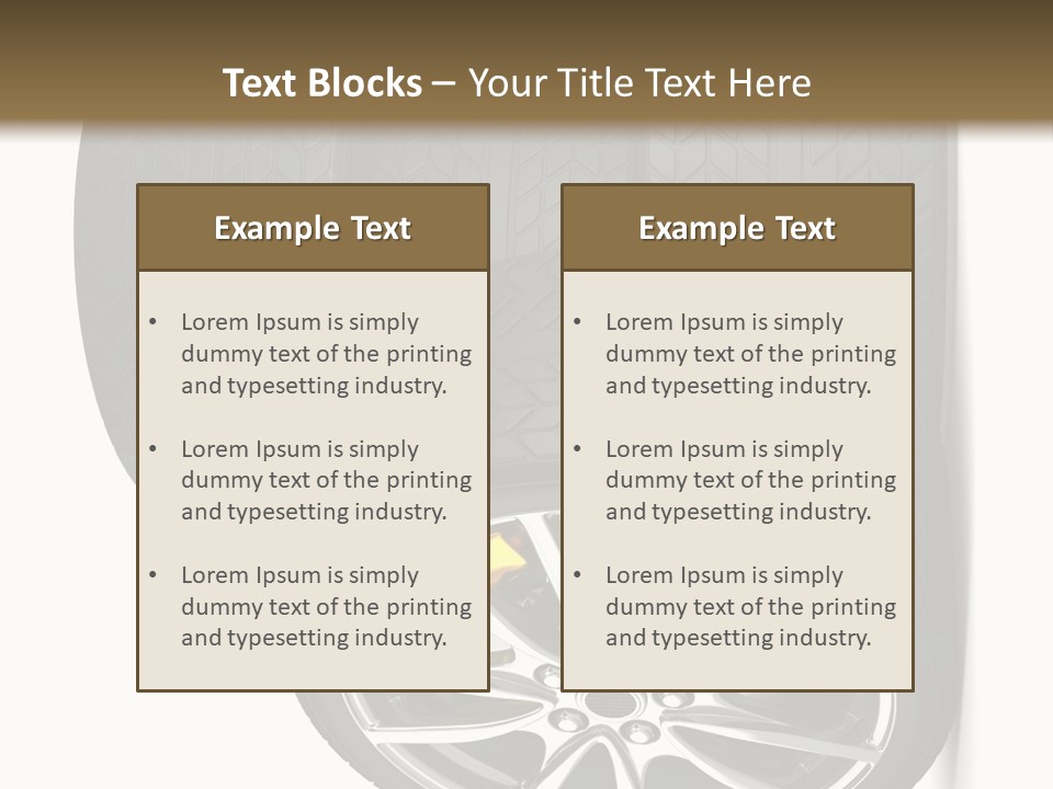 Rim White Isolated PowerPoint Template