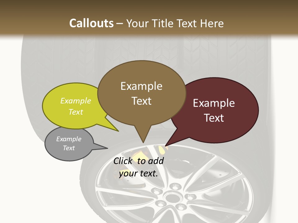 Rim White Isolated PowerPoint Template