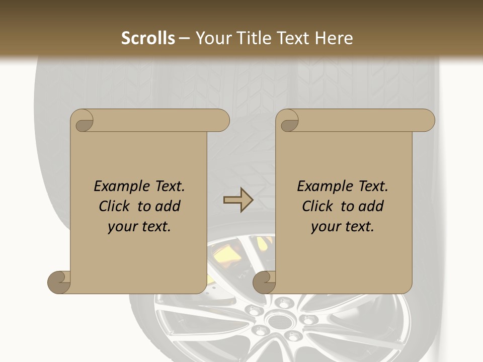 Rim White Isolated PowerPoint Template