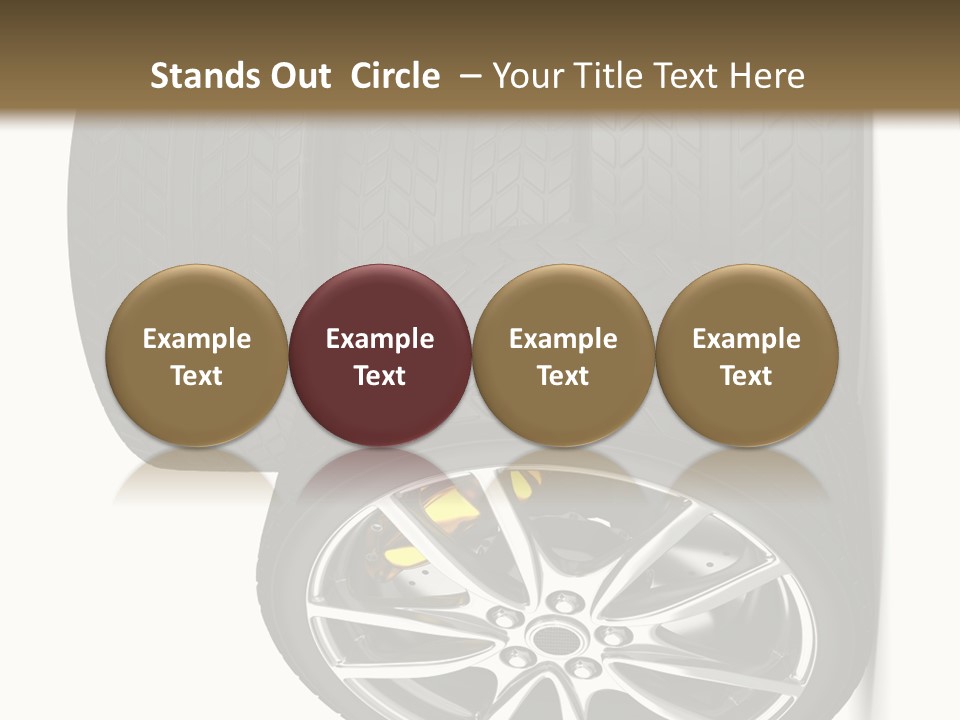 Rim White Isolated PowerPoint Template