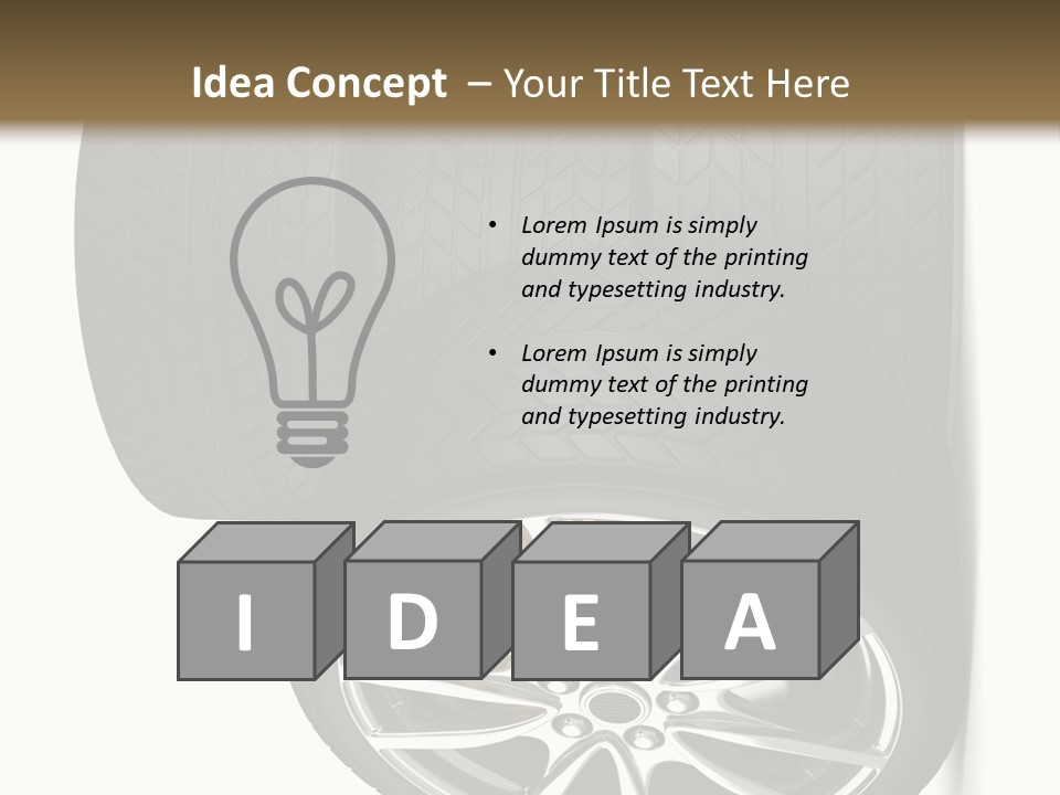 Rim White Isolated PowerPoint Template