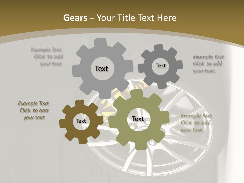 Speed Industry Tire PowerPoint Template