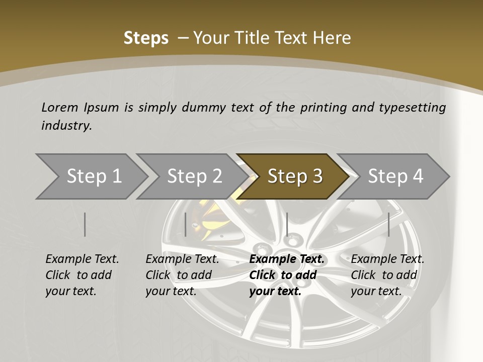 Speed Industry Tire PowerPoint Template