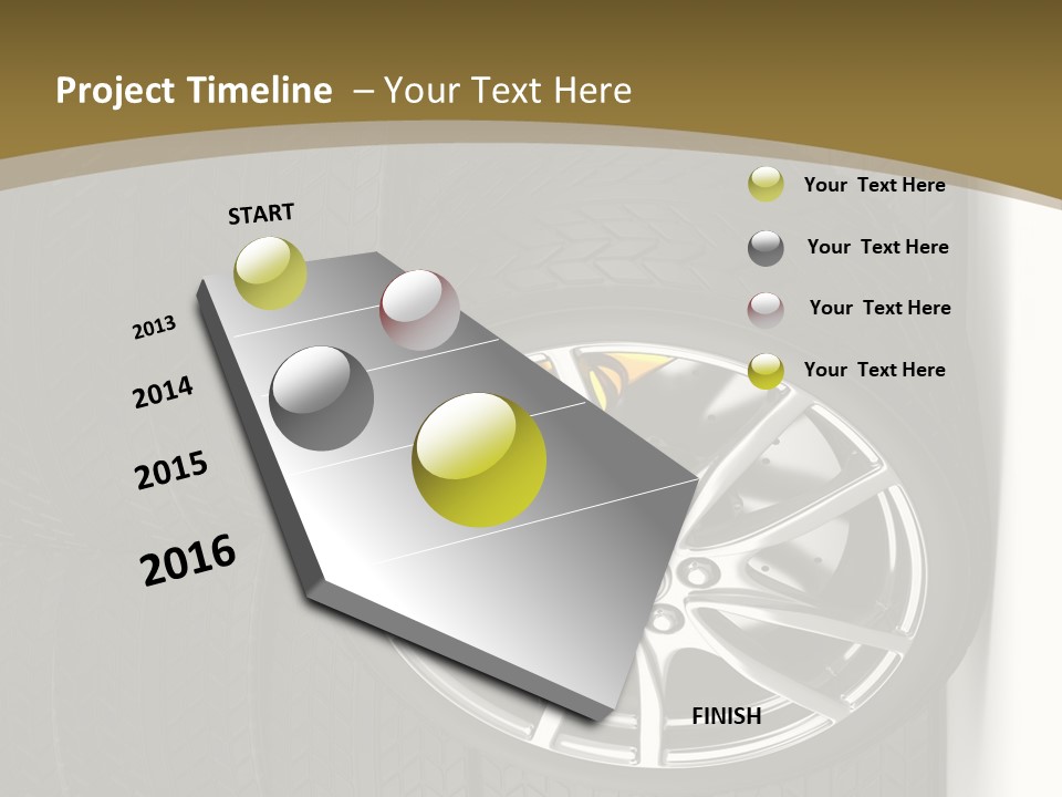 Speed Industry Tire PowerPoint Template