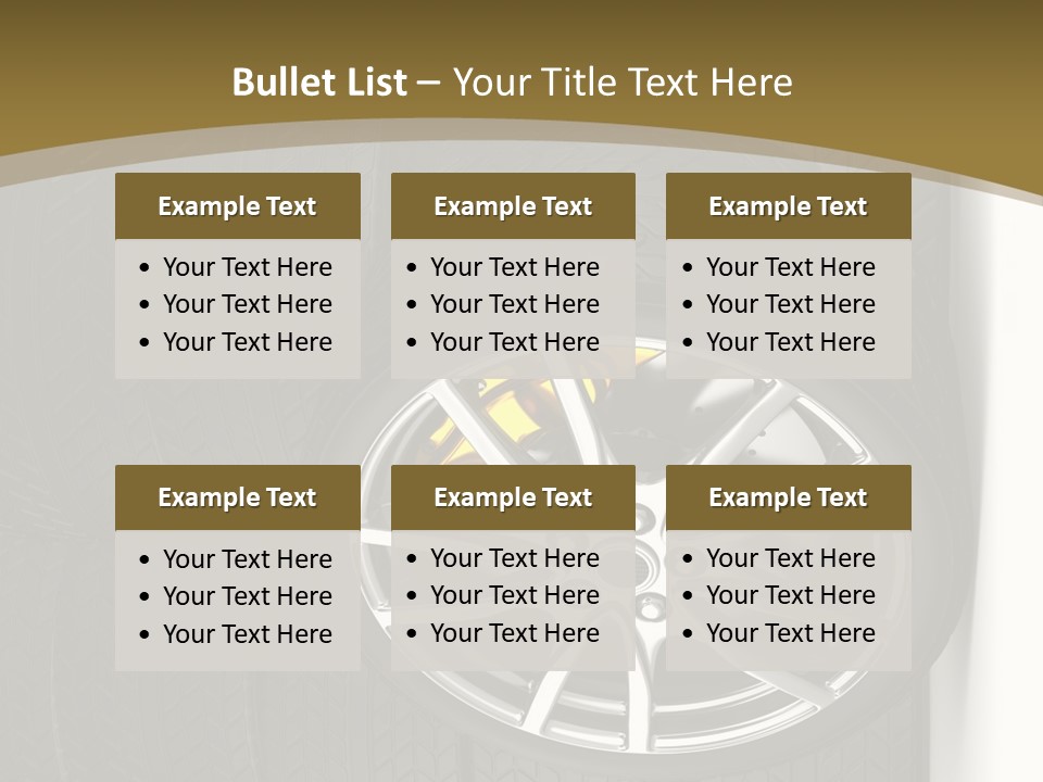 Speed Industry Tire PowerPoint Template