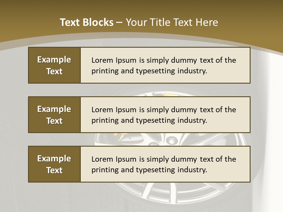 Speed Industry Tire PowerPoint Template