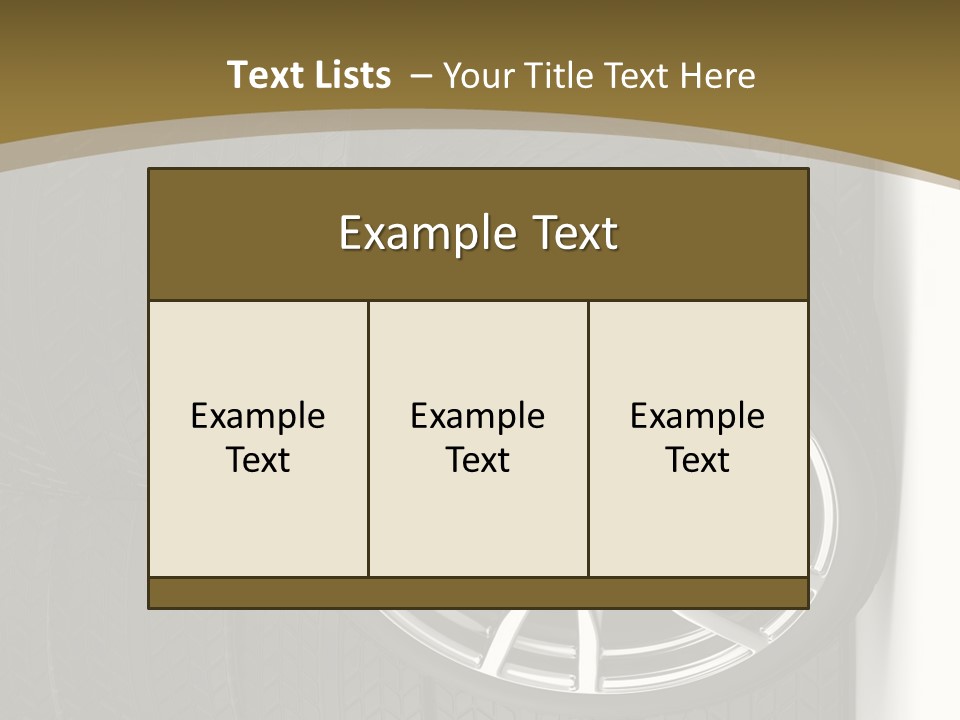 Speed Industry Tire PowerPoint Template