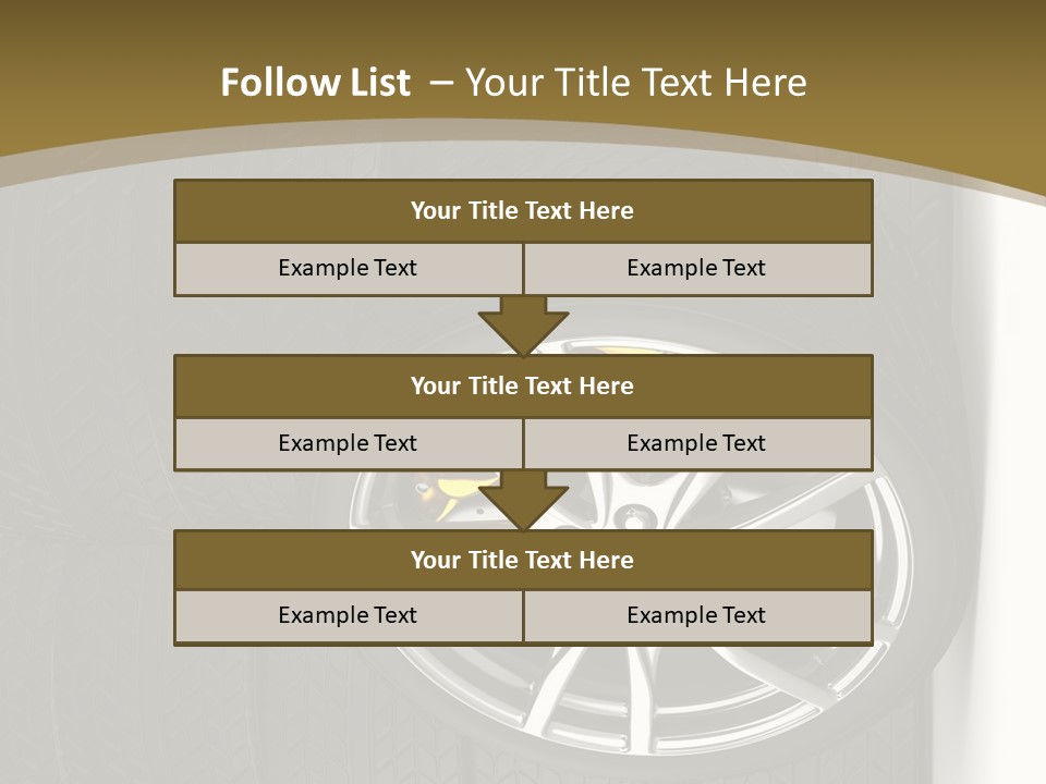 Speed Industry Tire PowerPoint Template