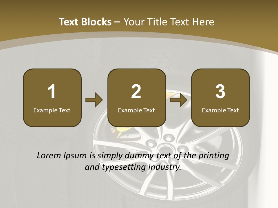 Speed Industry Tire PowerPoint Template