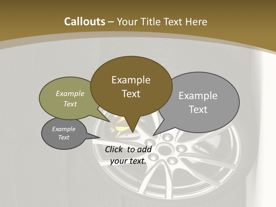 Speed Industry Tire PowerPoint Template