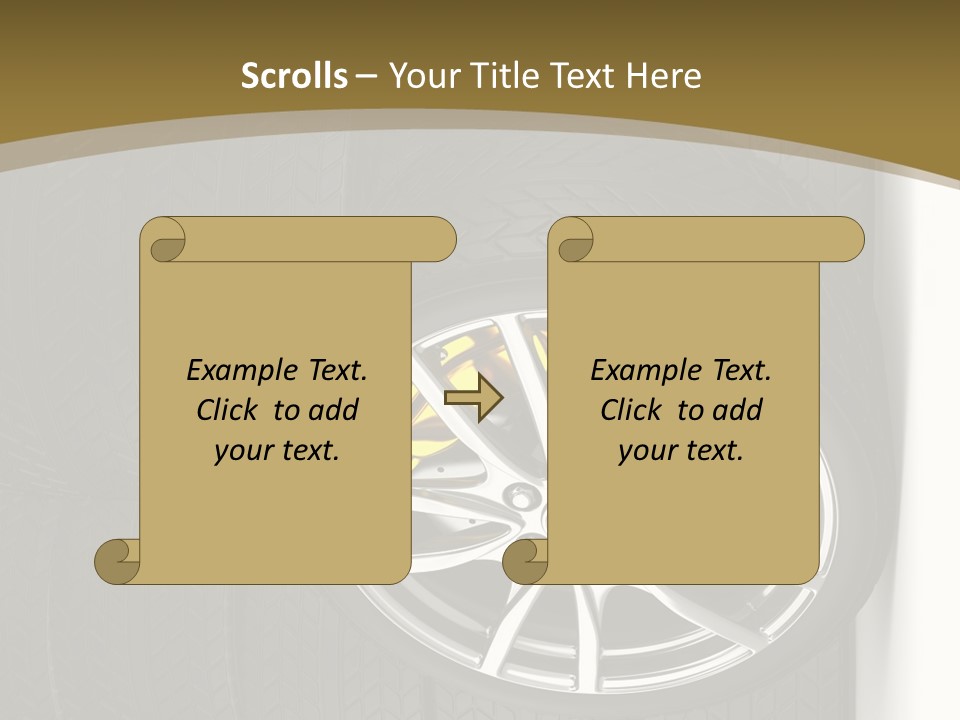 Speed Industry Tire PowerPoint Template