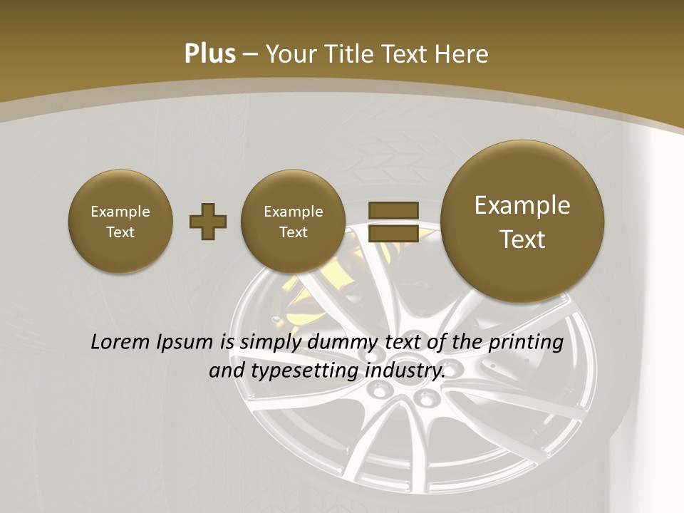Speed Industry Tire PowerPoint Template