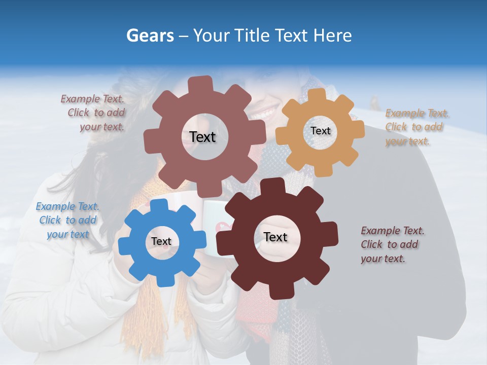 Liebe Tee Winterzeit PowerPoint Template