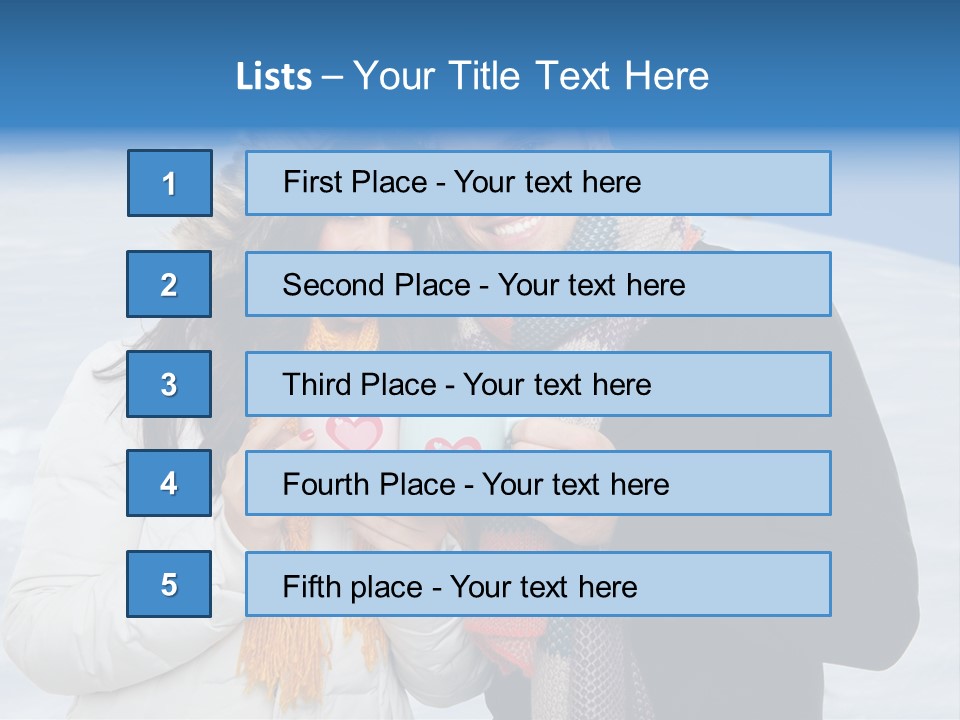 Liebe Tee Winterzeit PowerPoint Template
