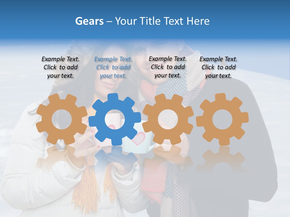 Liebe Tee Winterzeit PowerPoint Template