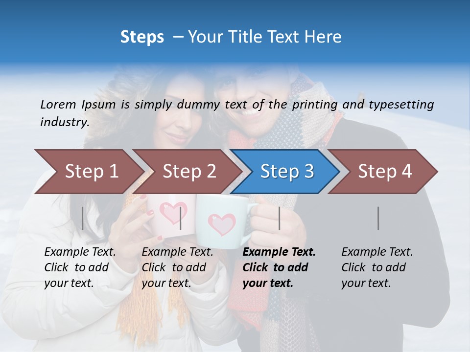 Liebe Tee Winterzeit PowerPoint Template