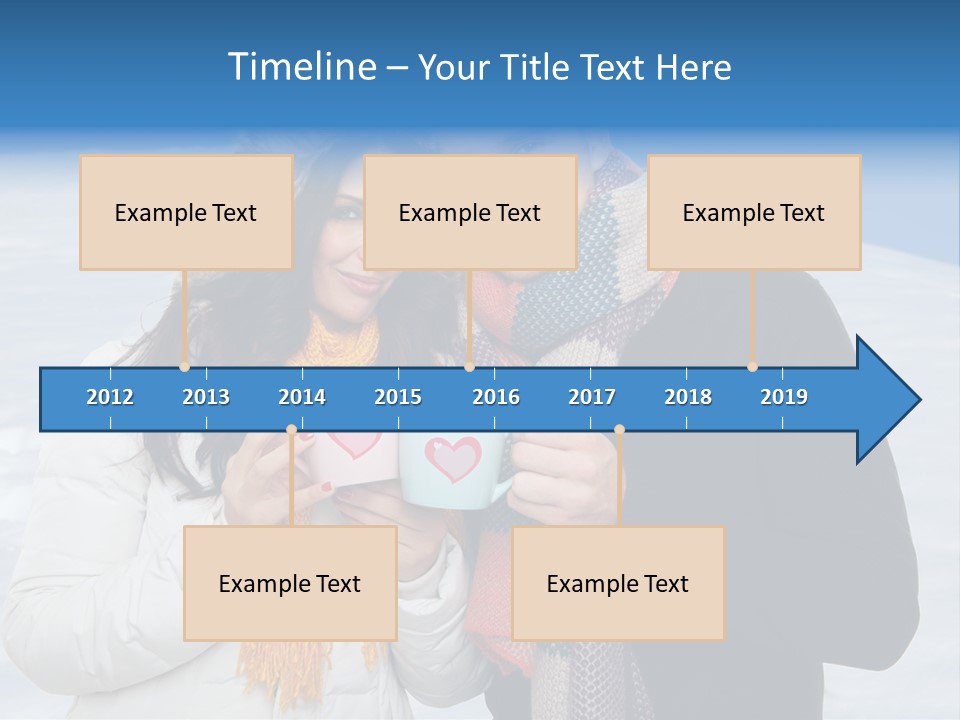 Liebe Tee Winterzeit PowerPoint Template