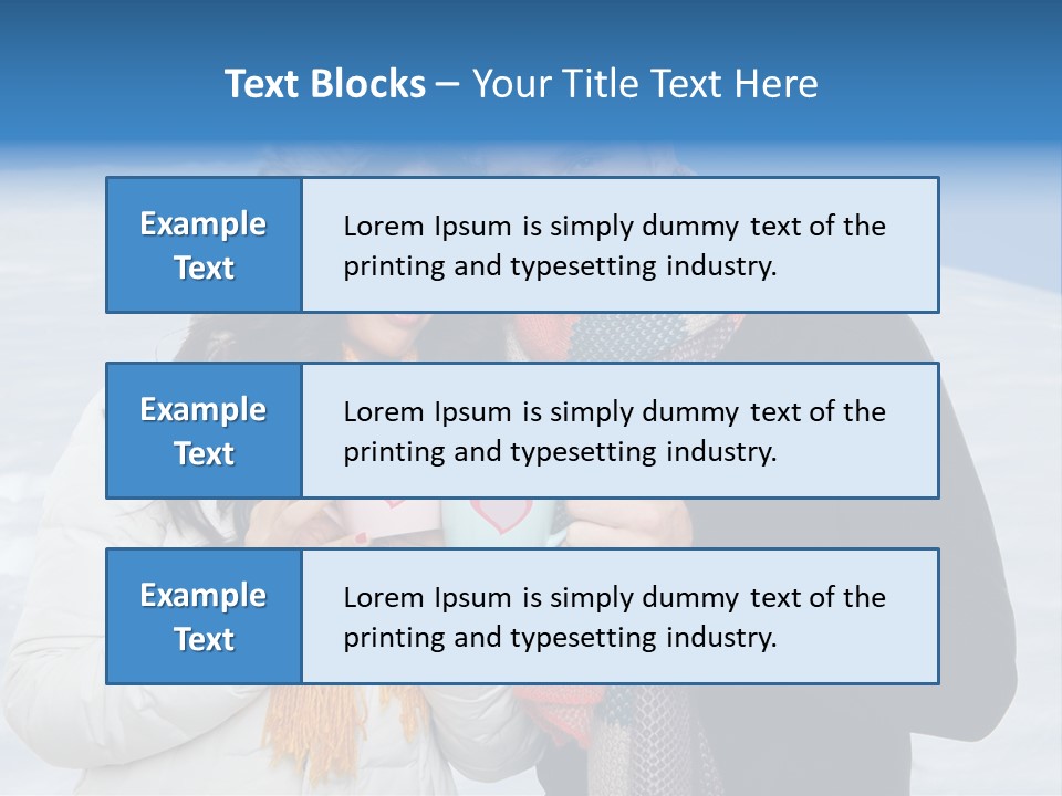 Liebe Tee Winterzeit PowerPoint Template