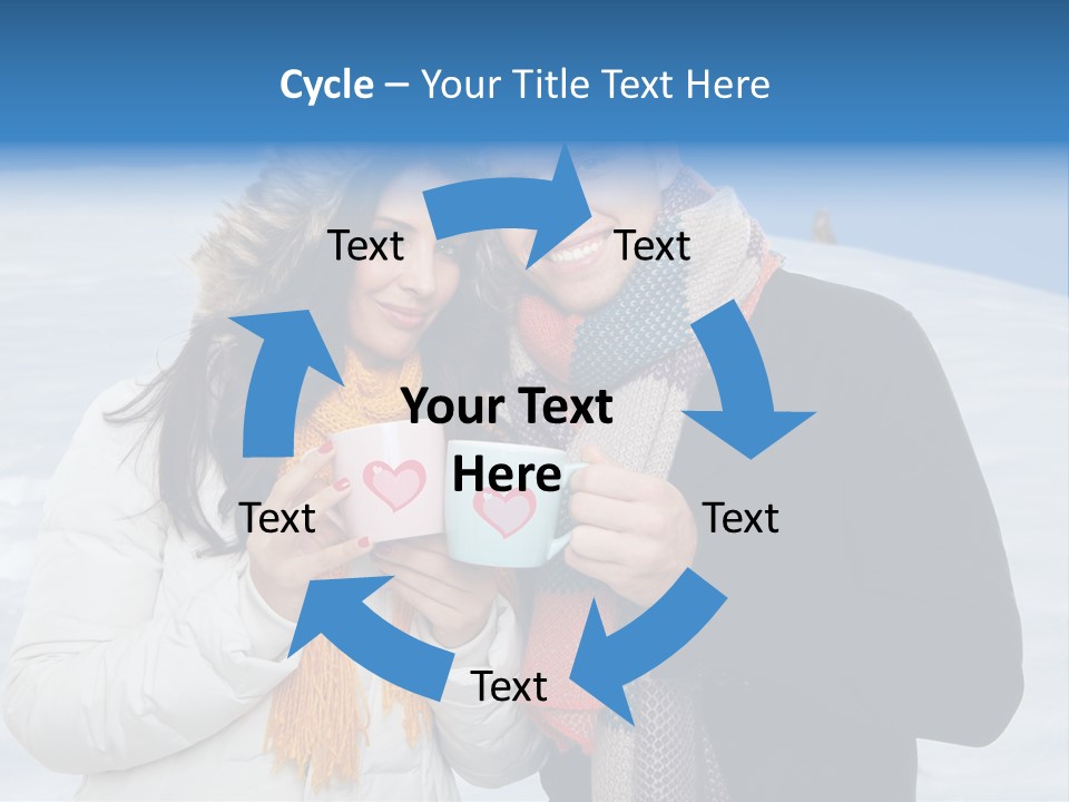 Liebe Tee Winterzeit PowerPoint Template