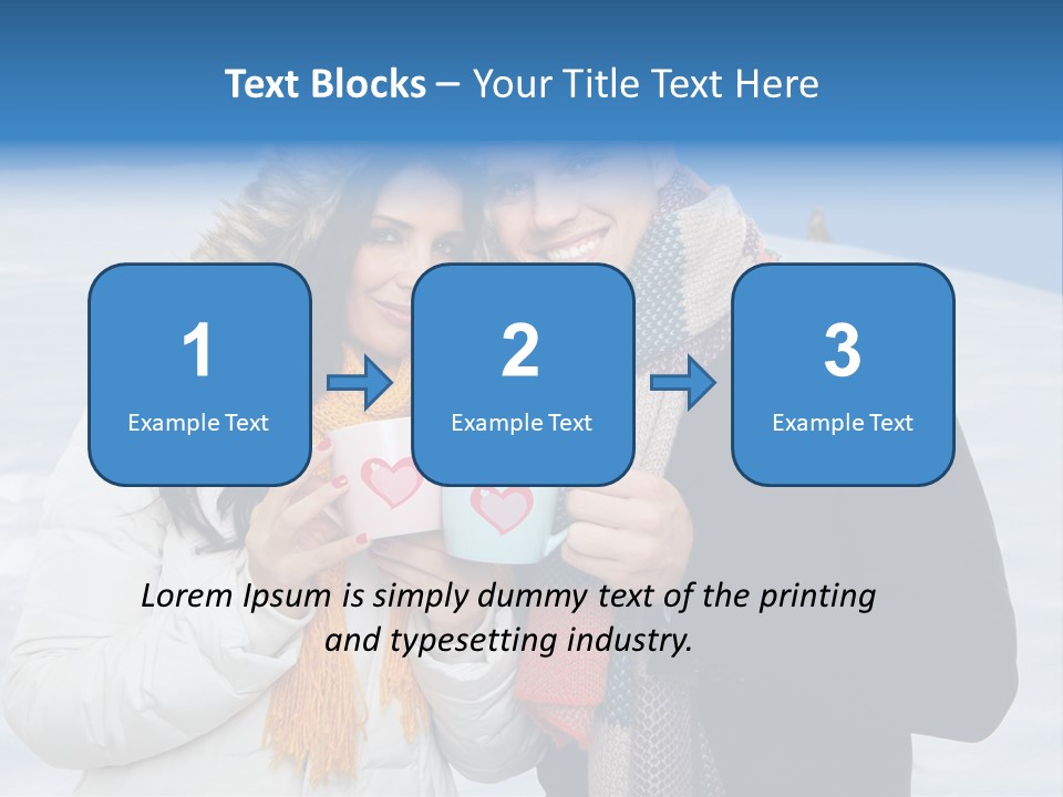 Liebe Tee Winterzeit PowerPoint Template