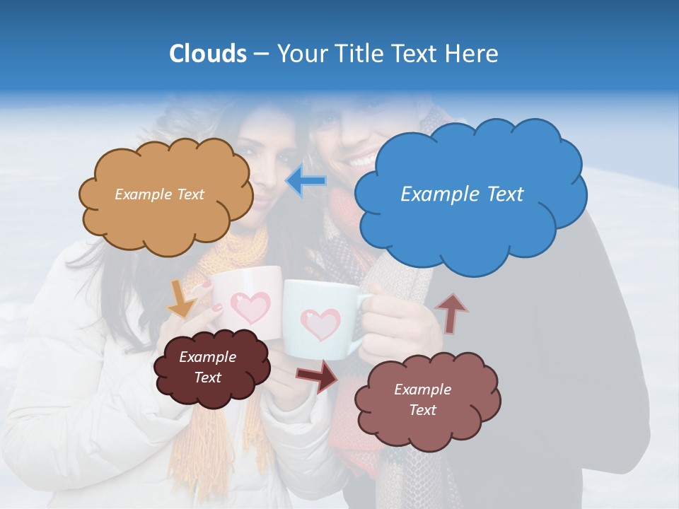 Liebe Tee Winterzeit PowerPoint Template