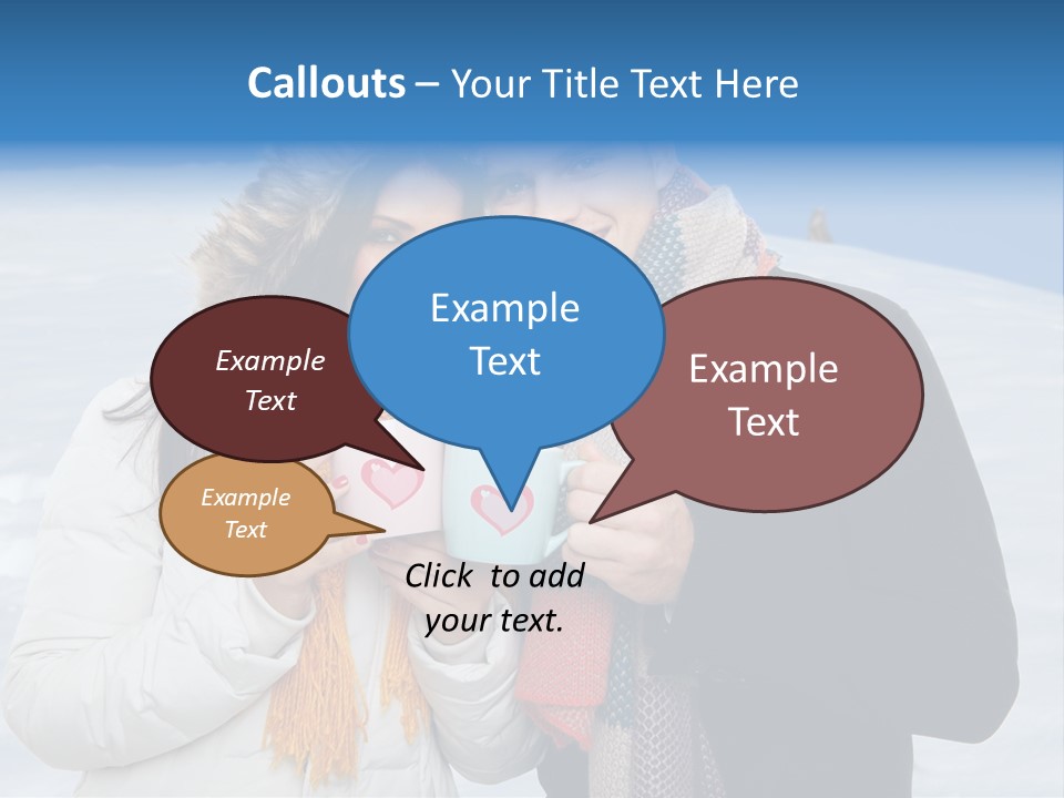 Liebe Tee Winterzeit PowerPoint Template