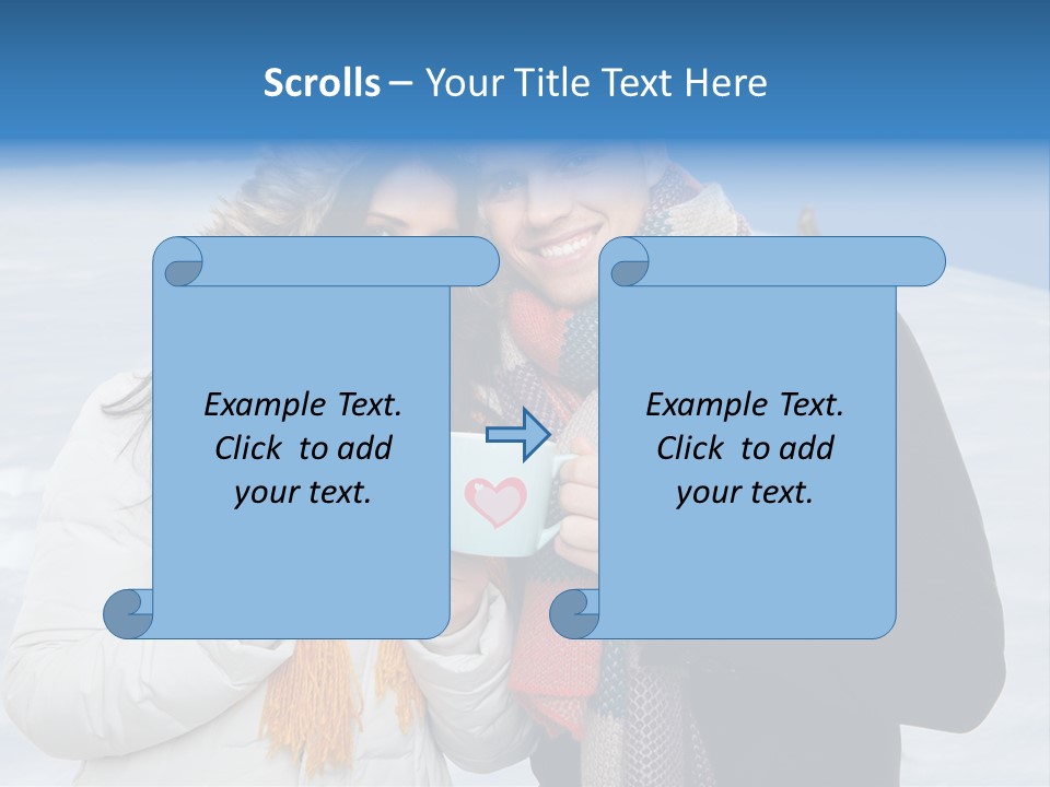 Liebe Tee Winterzeit PowerPoint Template