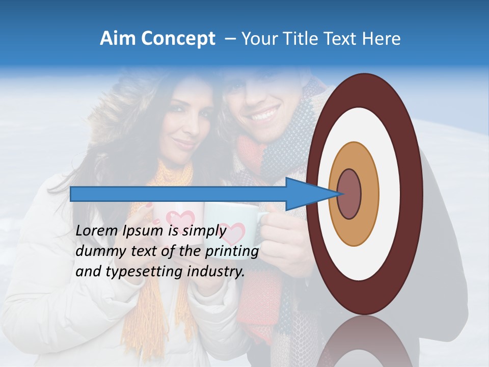 Liebe Tee Winterzeit PowerPoint Template