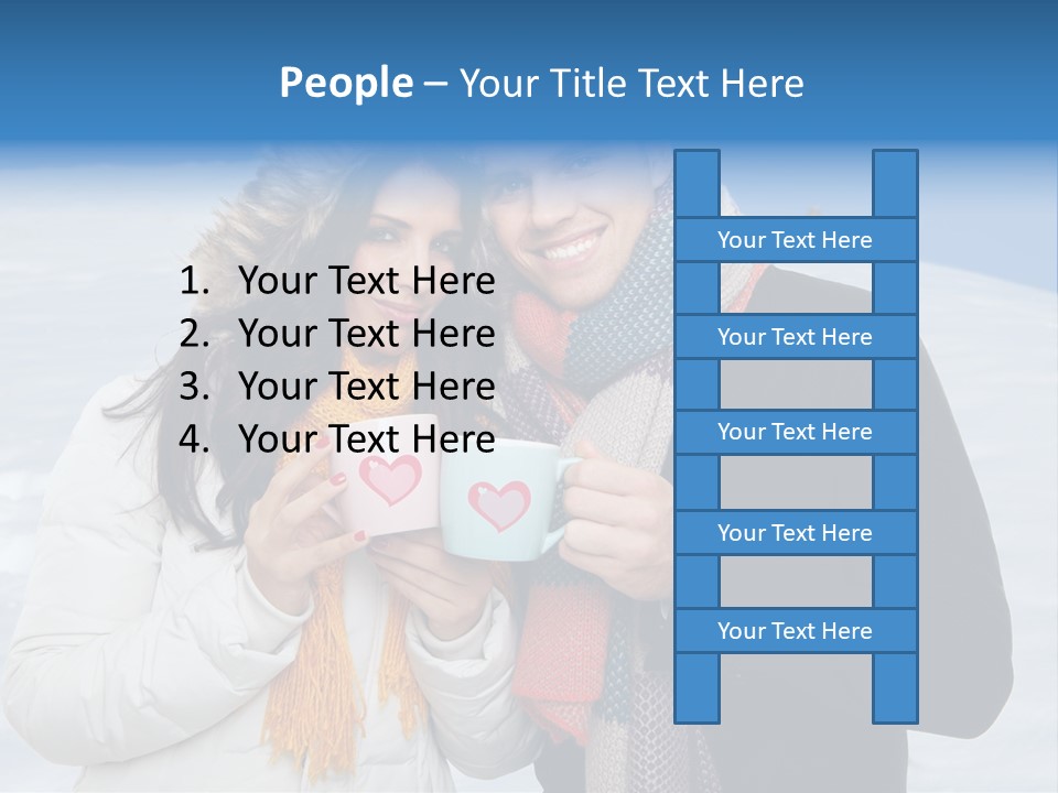 Liebe Tee Winterzeit PowerPoint Template