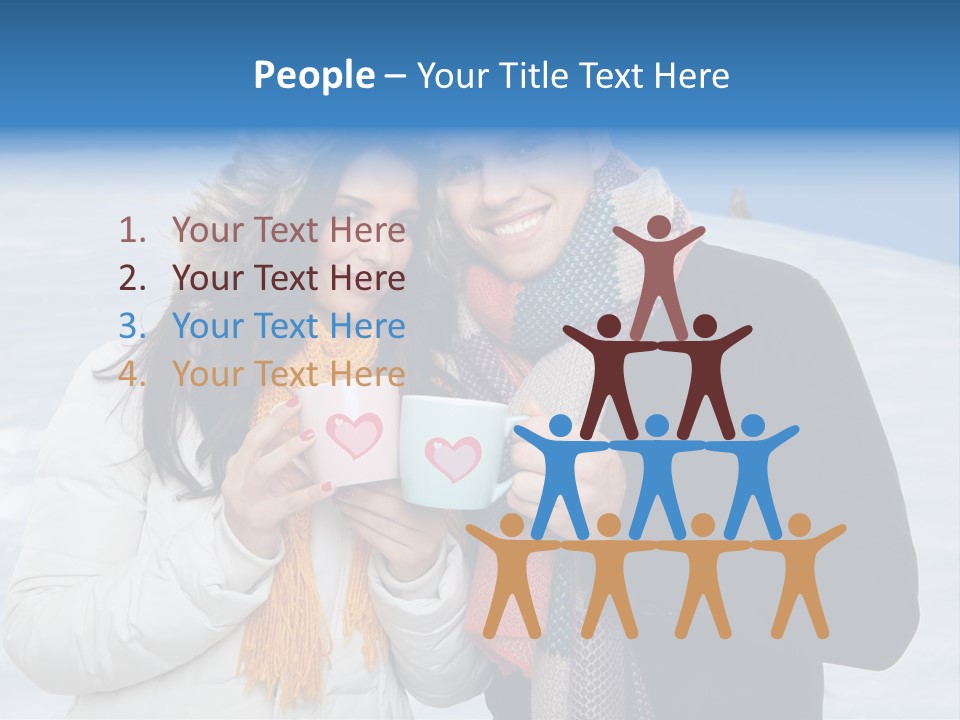 Liebe Tee Winterzeit PowerPoint Template